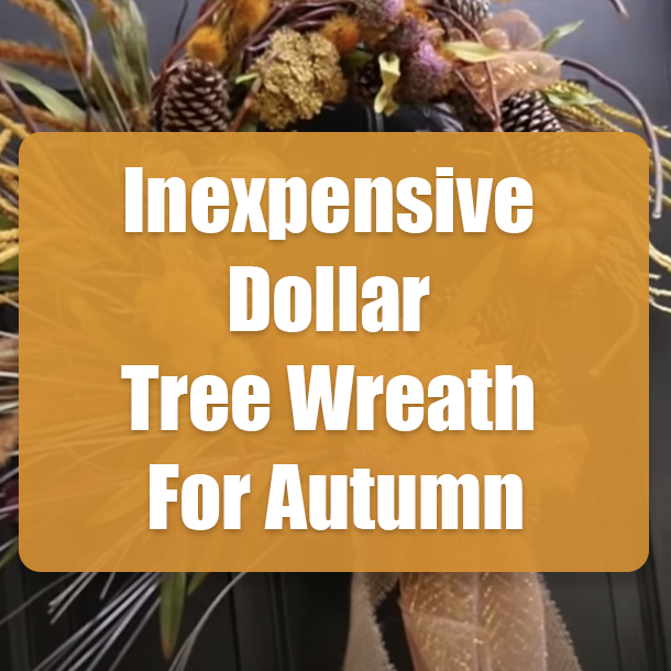 Inexpensive Dollar Tree Wreath For Autumn