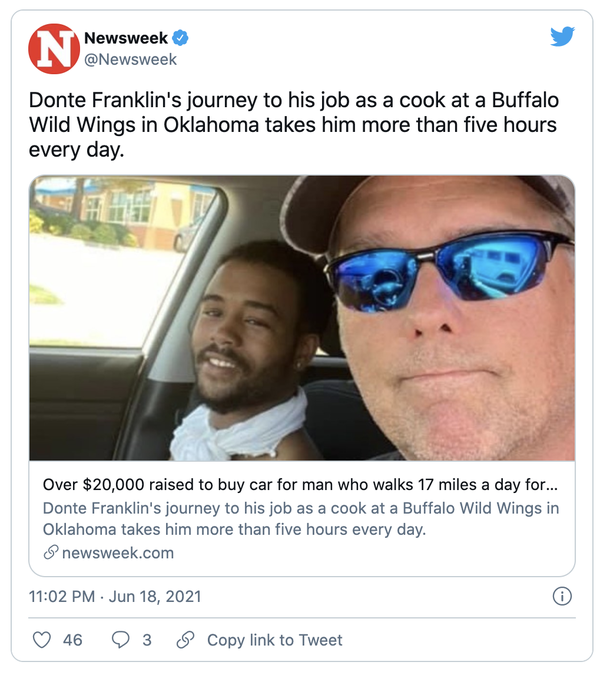Inspiring: Over $26k raised for 20-Year-Old man who walks 17 miles a day to work - picture 2