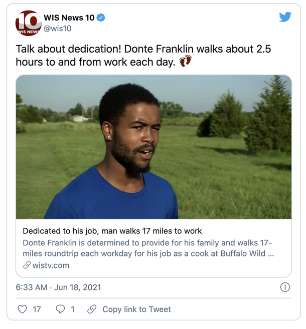 Inspiring: Over $26k raised for 20-Year-Old man who walks 17 miles a day to work - picture 3