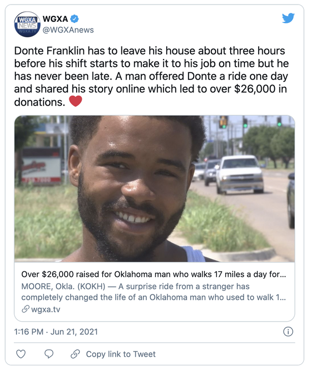 Inspiring: Over $26k raised for 20-Year-Old man who walks 17 miles a day to work - picture 4