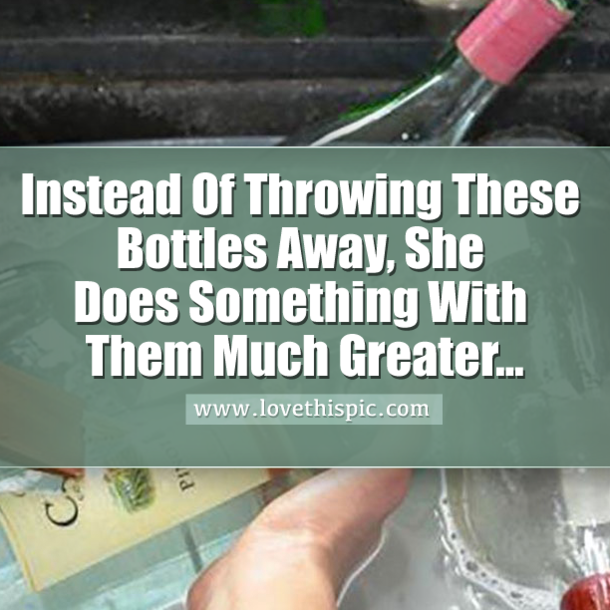 Instead Of Throwing These Bottles Away, She Turns Them Into Something AMAZING You Will Want In Your Home!
