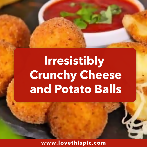 Irresistibly Crunchy Cheese and Potato Balls