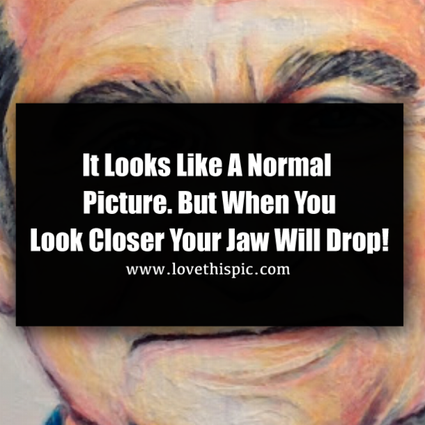 It Looks Like A Normal Picture. But When You Look Closer Your Jaw Will Drop!