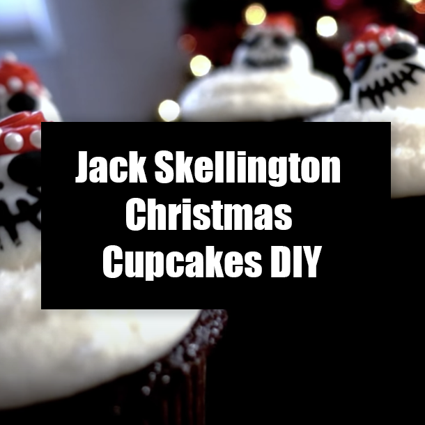 Jack Skellington Christmas Cupcakes DIY