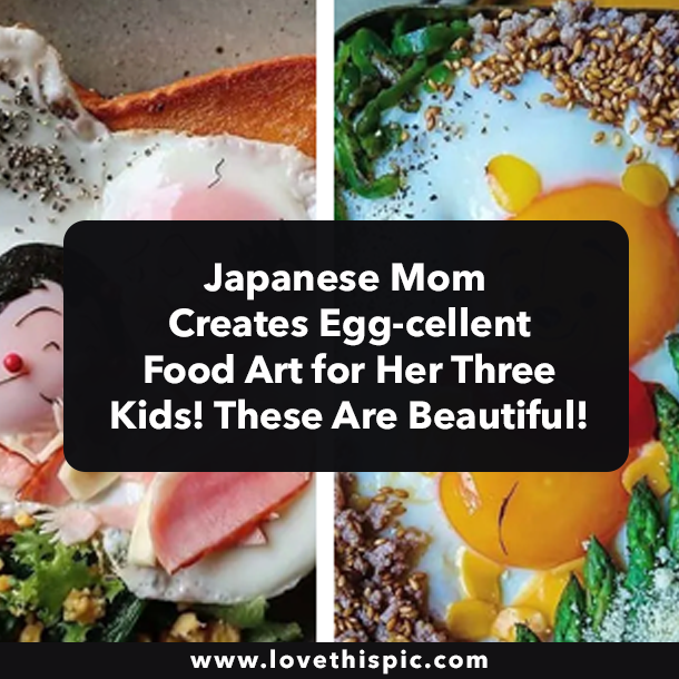 Japanese Mom Creates Egg-cellent Food Art for Her Three Kids! These Are Beautiful!