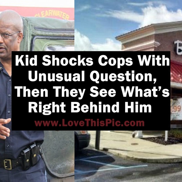 Kid Shocks Cops With Unusual Question, Then They See What’s Behind Him