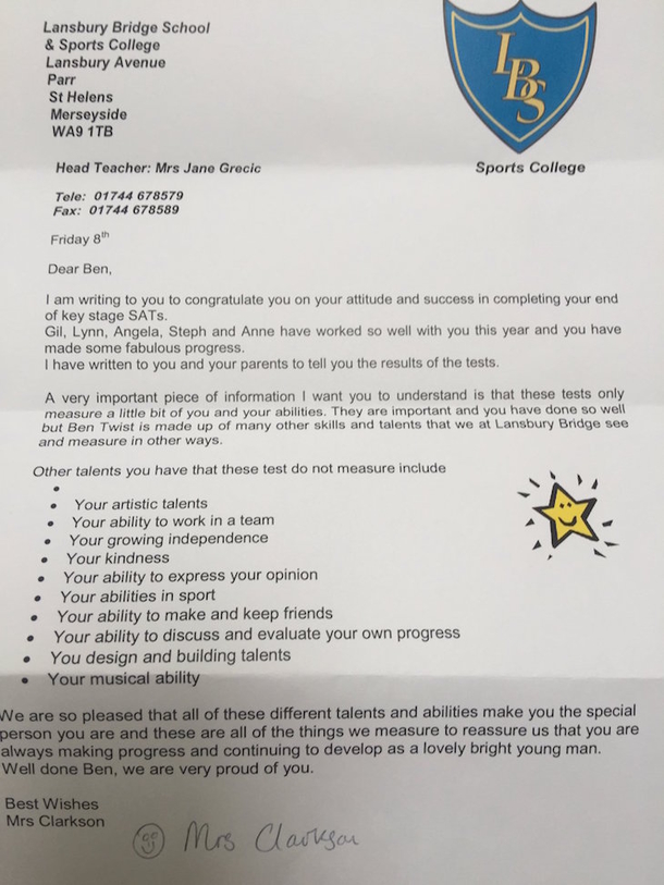 Kid With Autism Fails Test, Suddenly Gets A Letter From Teacher That Has The Internet In Tears - picture 4