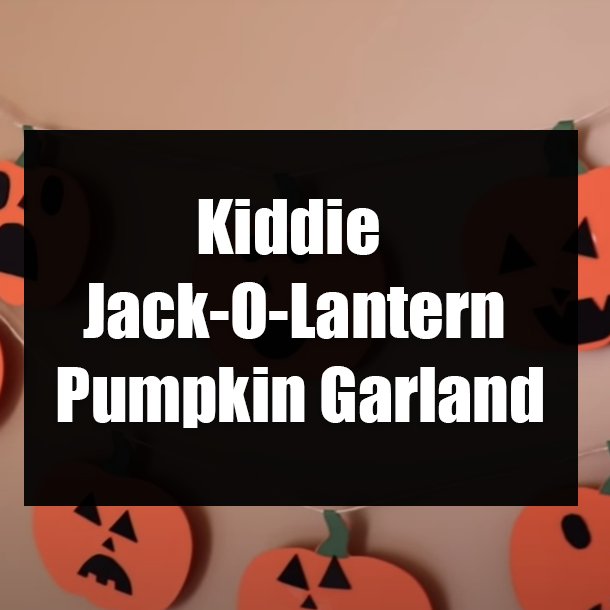 Kiddie Jack-O-Lantern Pumpkin Garland