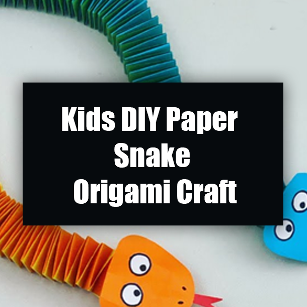 Kids DIY Paper Snake Origami Craft