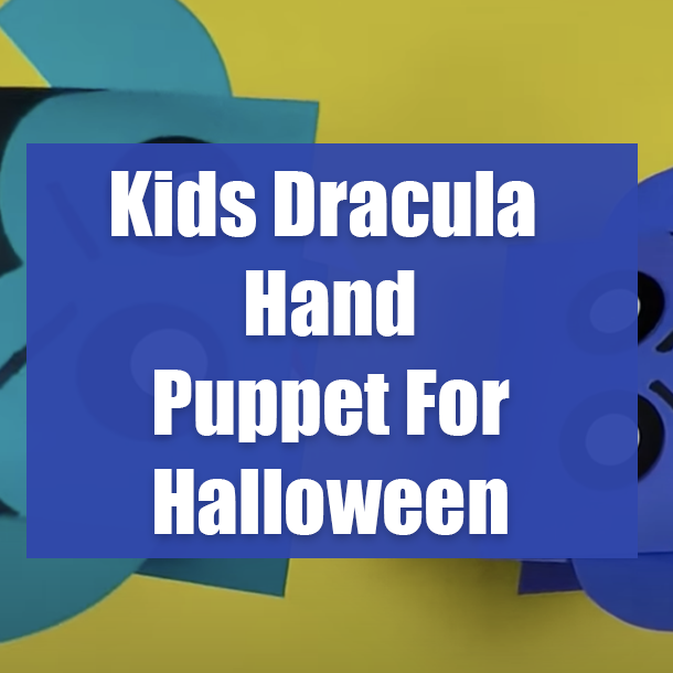 Kids Dracula Hand Puppet For Halloween