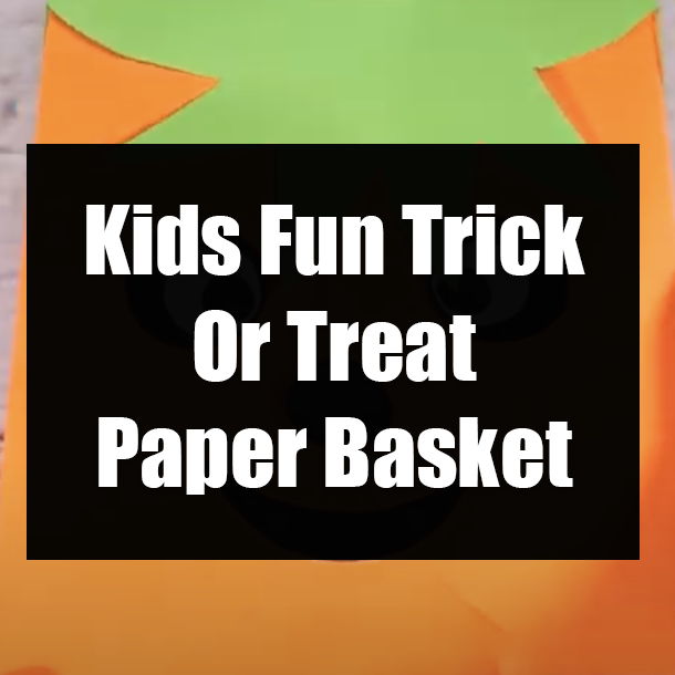 Kids Fun Trick Or Treat Paper Basket
