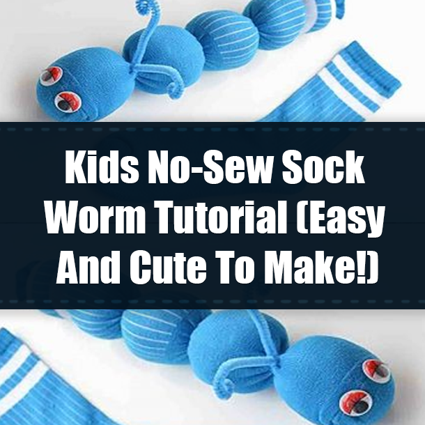 Kids No-Sew Sock Worm Tutorial (Easy And Cute To Make!)