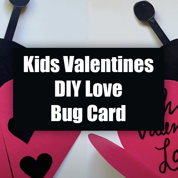 Kids Valentines DIY Love Bug Card