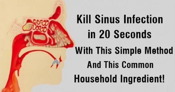 Kill Sinus Infection in 20 Seconds With This Simple Method And This Common Household Ingredient! - picture 2