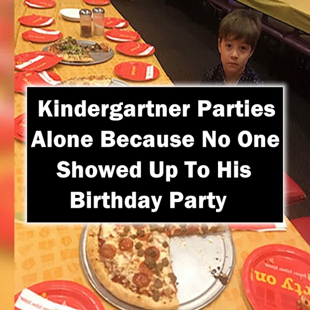Kindergartner Parties Alone Because No One Showed Up To His Birthday Party
