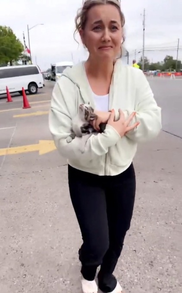 Kitten Stumbles Into Indy 500 And Gets A New Home With These Wonderful Sisters - picture 2