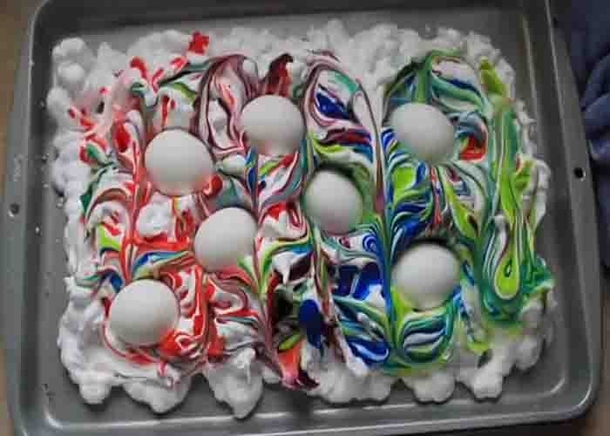 Learn the Secret to Dyeing Eggs with Shaving Cream! - picture 3