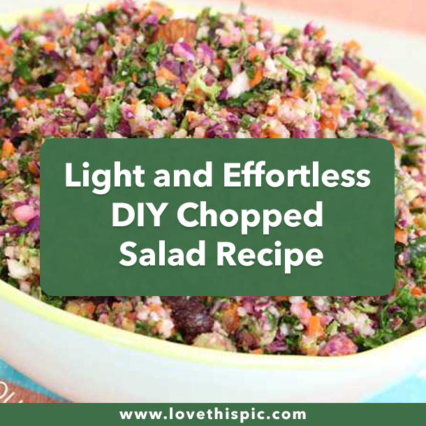 Light and Effortless DIY Chopped Salad Recipe