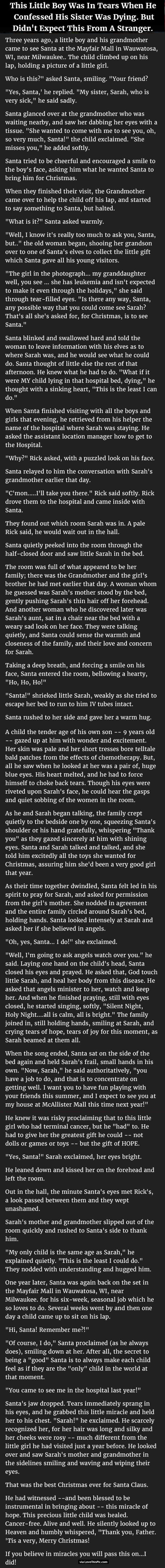 Little Boy Is In Tears As He Confessed His Sister Was Dying. But Didn’t Expect This From A Stranger.