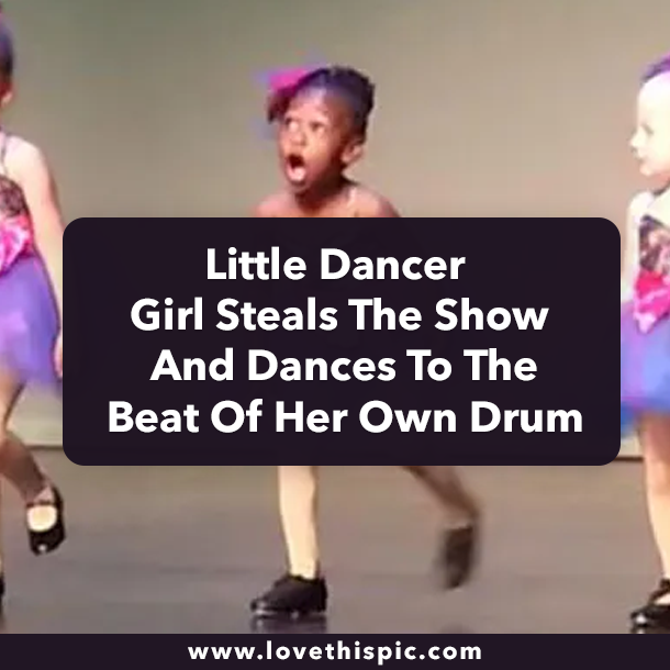 Little Dancer Girl Steals The Show And Dances To The Beat Of Her Own Drum