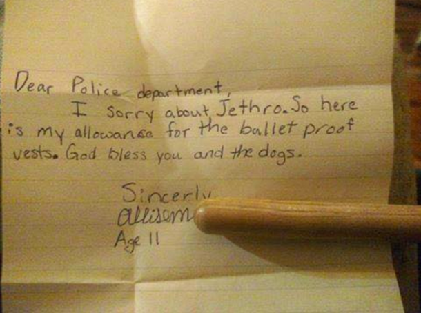 Little Girl Donates Allowance To Help Buy K9s Bulletproof Vests - picture 5
