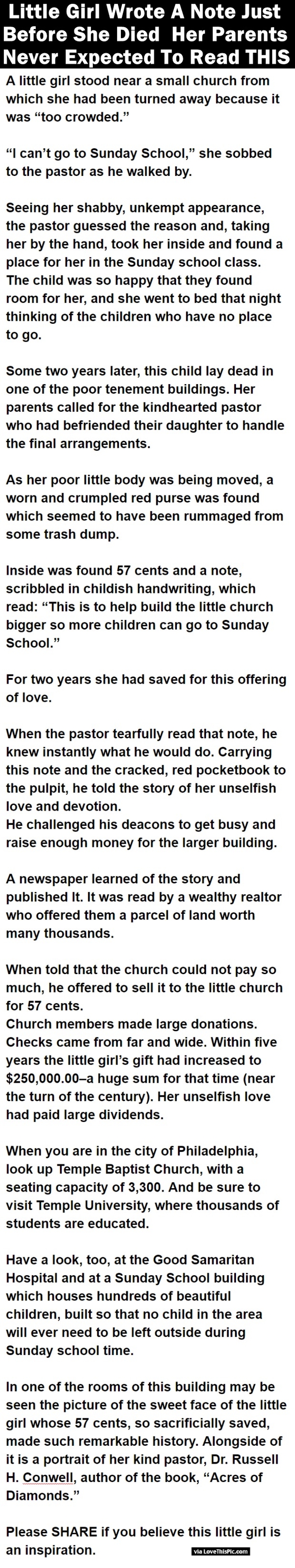 Little Girl Wrote A Note Just Before She Died – Her Parents Never Expected To Read THIS