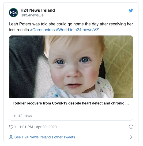 Little one-year-old girl beats coronavirus despite suffering from health issues after being born prematurely - picture 3