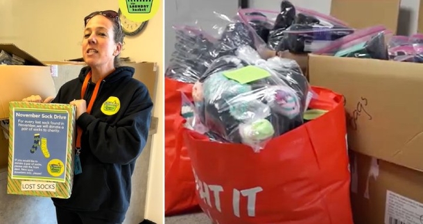 Local Laundromat Donates 900+ Pairs of Socks to Charitable Organizations - picture 2