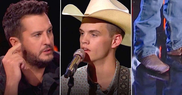 Luke Bryan took the boots off his own feet to give to a young singer after seeing holes in singer’s shoes - picture 2