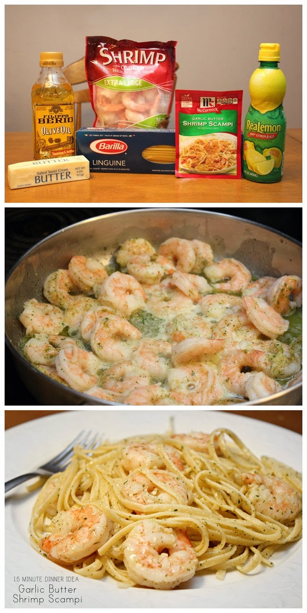 Make Garlic Butter Shrimp Scampi In 15 Minutes!