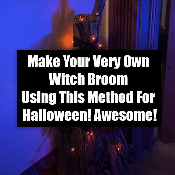Make Your Very Own Witch Broom Using This Method For Halloween! Awesome!