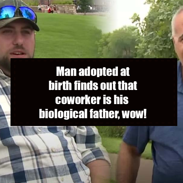 Man adopted at birth finds out that coworker is his biological father, wow!