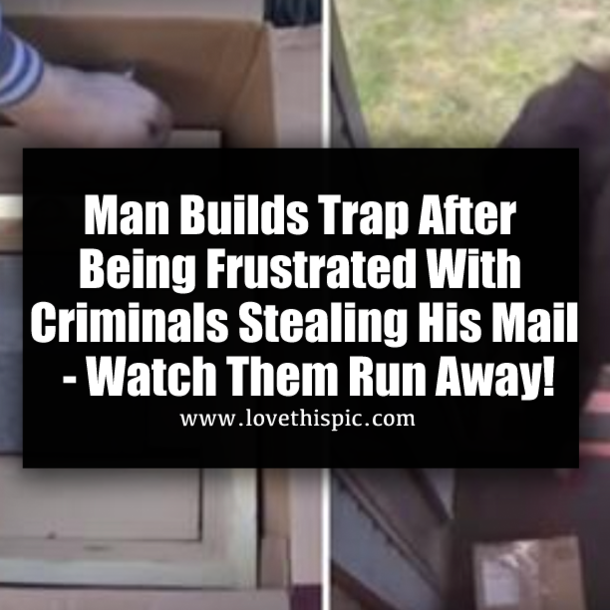 Man Builds Trap After Being Frustrated With Criminals Stealing His Mail - Watch Them Run Away!