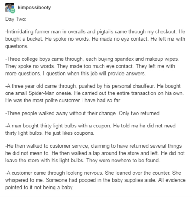 Man Documents His First Week Of Work At Target And It’s Amazing! - picture 5