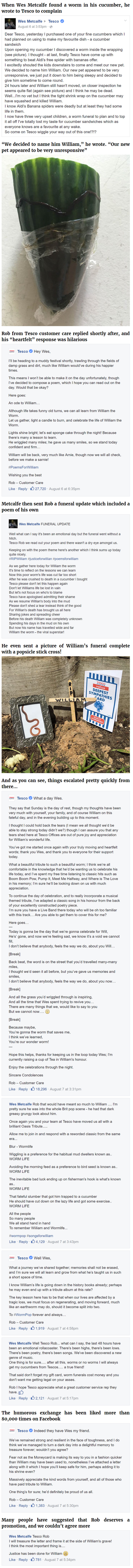 Man Finds Dead Worm In His Cucumber, Tesco’s Response Is Brilliant