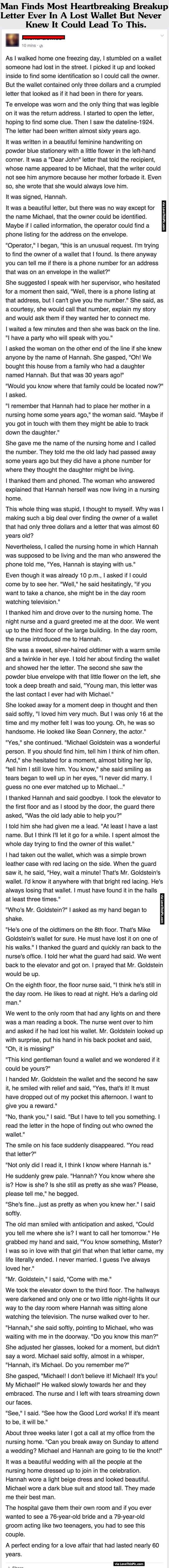 Man Finds Most Heartbreaking Breakup Letter Ever In A Lost Wallet But Never Knew It Could Lead To This.