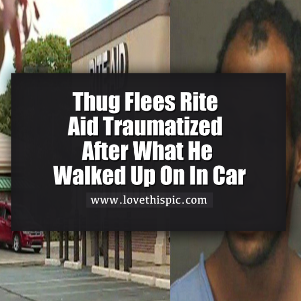 Man Flees Rite Aid Traumatized After What He Walked Up On In Car