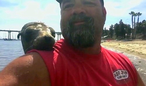 Man Gets Gets Ready To Take A Selfie, Gets The Best Photobomb Ever Recorded! - picture 2