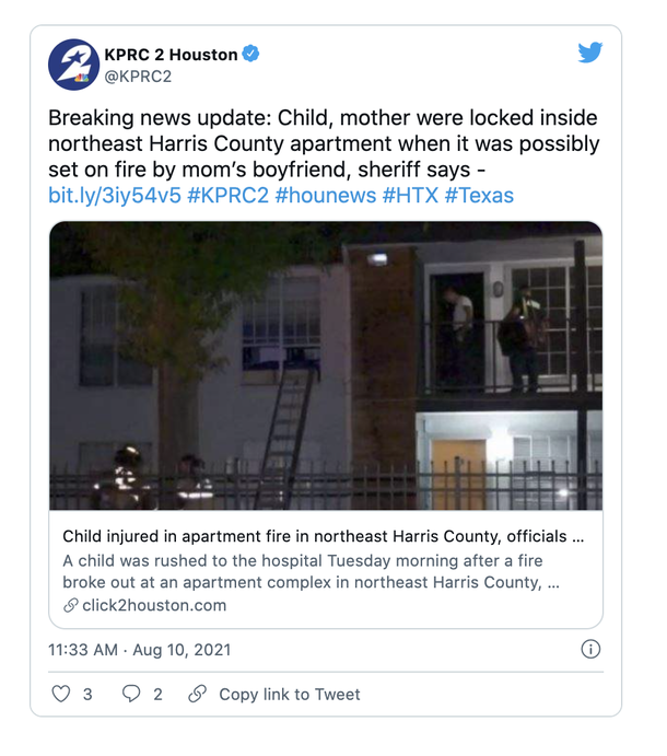 Man locked up Mom and her 3-YO son and set the apartment on fire before fleeing the scene - picture 2