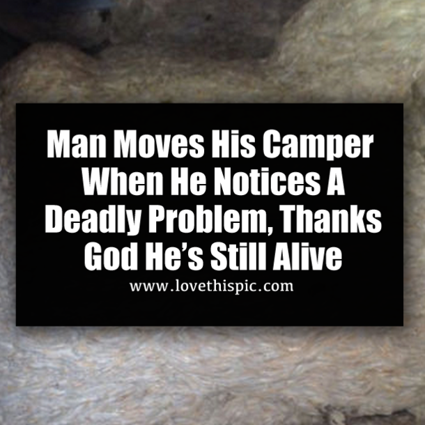 Man Moves His Camper When He Notices A Deadly Problem, Thanks God He’s Still Alive