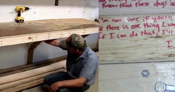 Man Rips Apart Workbench, Finds Hidden Note With Dad’s Secret - picture 4