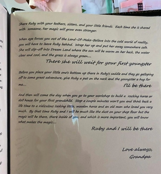 Man Shares Photo Of Cherished Rocking Horse Made By Grandfather Who Died - picture 4