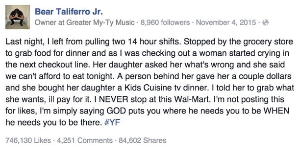 Man Takes A Picture In Wal Mart And Posts It To Facebook But He Never Expected This Reaction... - picture 3