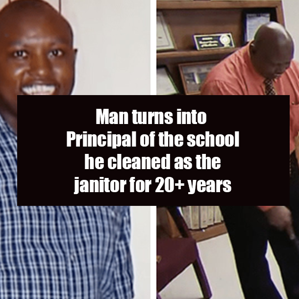 Man turns into Principal of the school he cleaned as the janitor for 20+ years