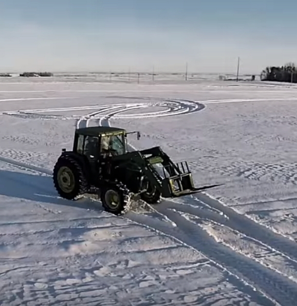 Man Uses Tractor To Make Message In The Snow, End Result Has Internet In Laughter - picture 3