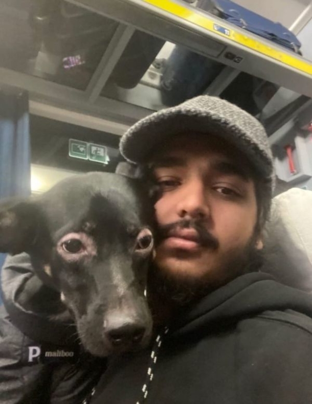 Man who wouldn't leave the country without his rescue dog makes it to safety after plea - picture 3