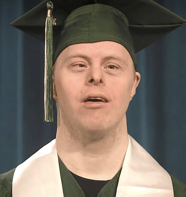 Man with Down Syndrome makes history as he becomes first to graduate from his college with his condition - picture 4