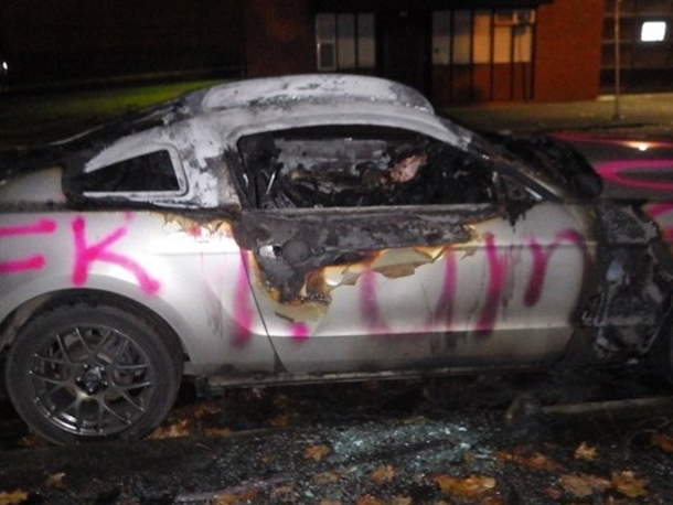 Marine's Mustang Set Ablaze, Then Cops See Sticker Explaining Why It Happened (Photo) - picture 3
