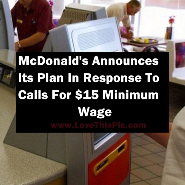McDonald's Announces Its Plan In Response To Calls For $15 Minimum Wage