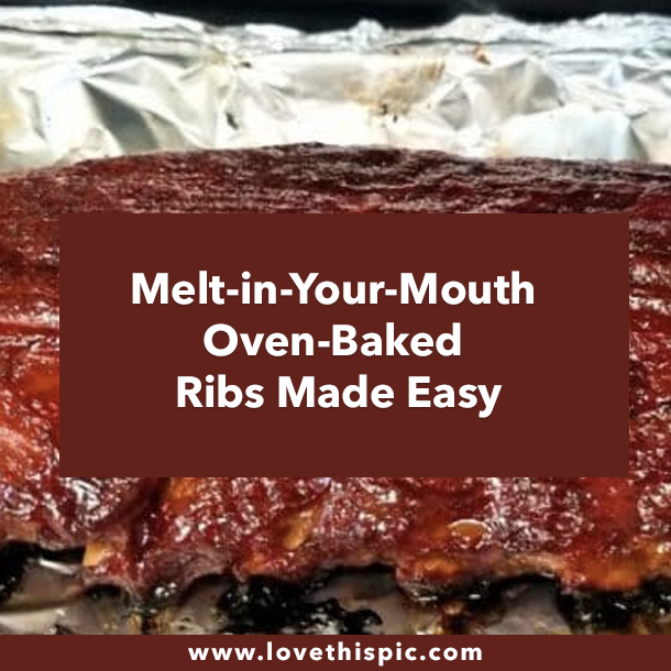 Melt-in-Your-Mouth Oven-Baked Ribs Made Easy